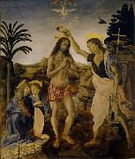 Andrea del Verrocchio Baptism of Christ oil